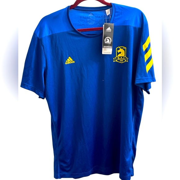 adidas BAA 2021 10k Event Shirt - Men’s XL - Pride Ink - NWT - Picture 1 of 3
